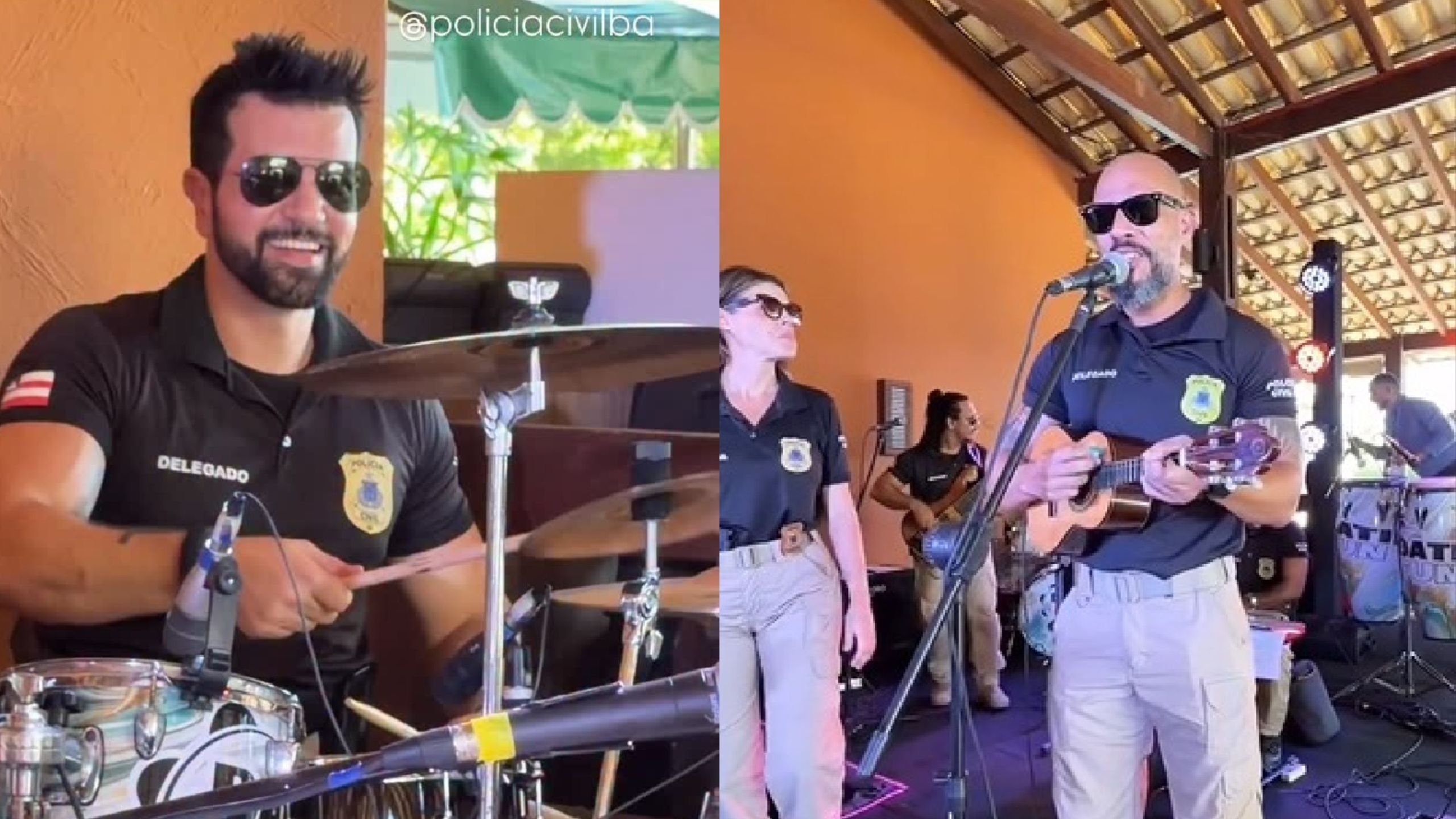 Banda formada por policias civis da Bahia viraliza na web