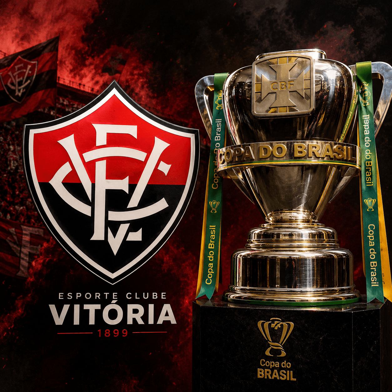 Vitória descobre rival na Copa do Brasil nesta terça (26)