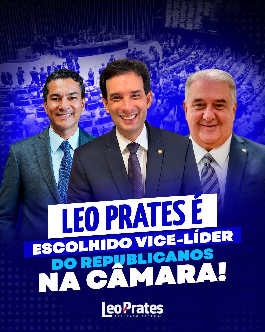 Leo Prates assume cargo de destaque na Câmara e ganha força no Republicanos