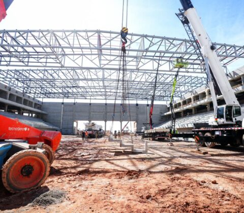 Imagem do post Arena Multiuso de Salvador já tem 63% das obras concluídas e pode ser entregue em outubro