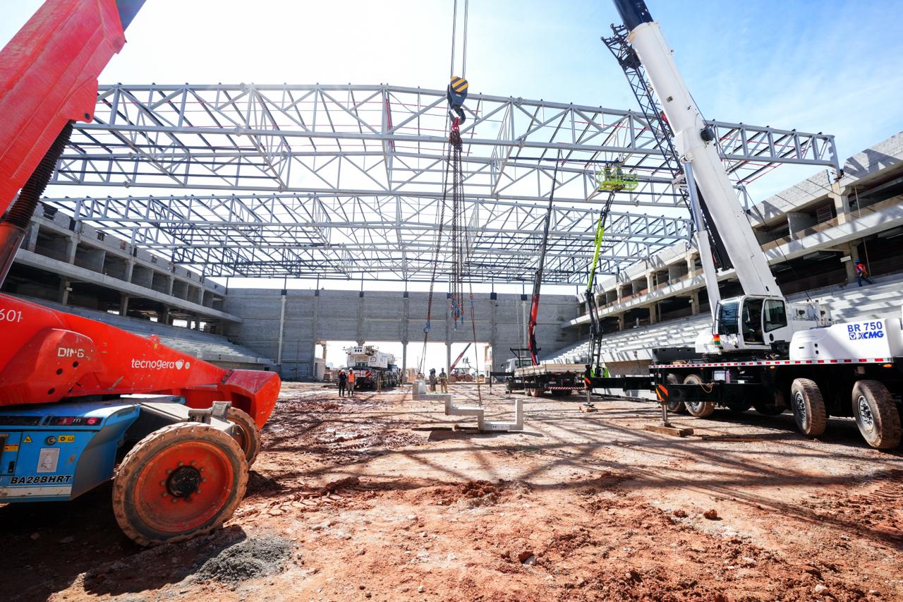 Arena Multiuso de Salvador já tem 63% das obras concluídas e pode ser entregue em outubro