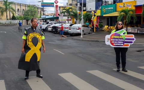 Imagem do post Camaçari lança campanha “Mão na Faixa, pé no freio” durante ações do Maio Amarelo