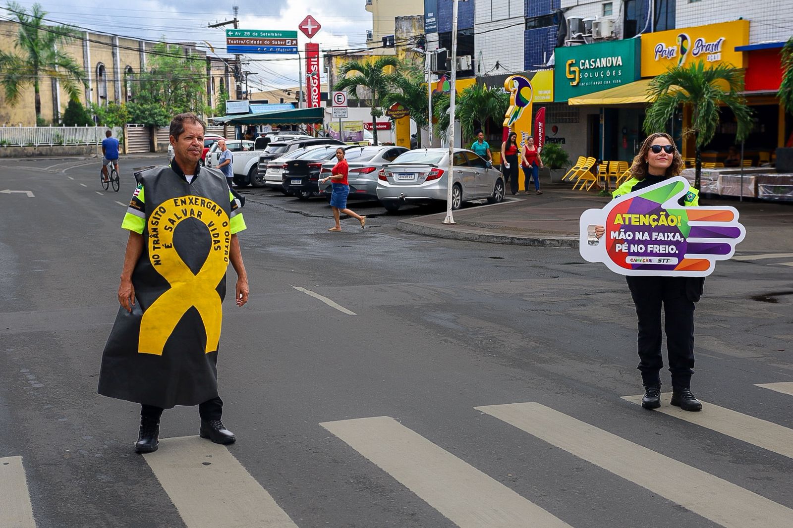 Camaçari lança campanha “Mão na Faixa, pé no freio” durante ações do Maio Amarelo