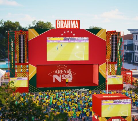 Imagem do post Brahma anuncia megaestrutura em Salvador para transmitir jogos da Seleção Brasileira