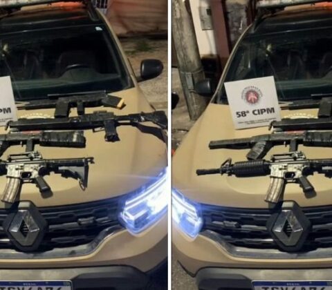 Imagem do post Cosme de Farias: PM encontra réplicas de fuzis em imóvel usado pelo Comando Vermelho