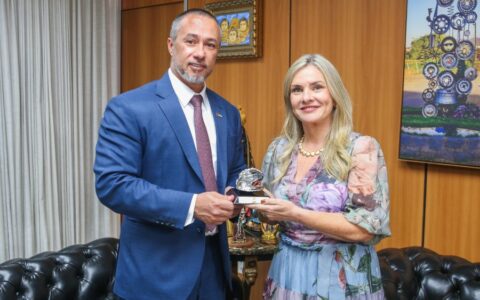 Imagem do post Ivana Bastos e embaixador dos Emirados Árabes debatem instalação de biorrefinaria e investimentos na Bahia