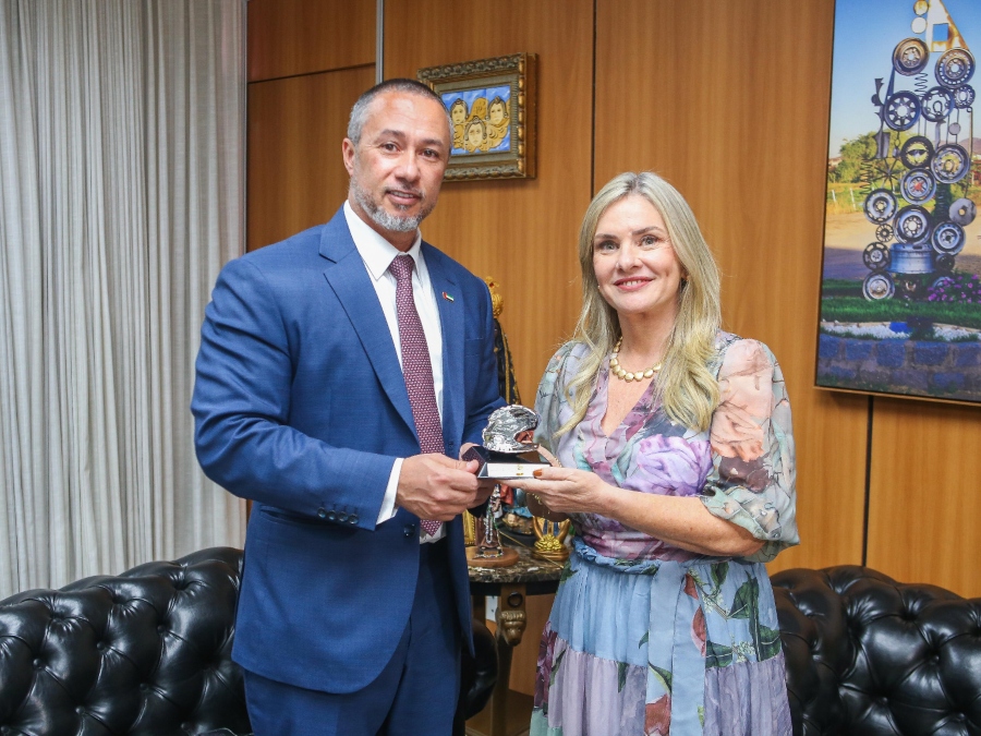 Ivana Bastos e embaixador dos Emirados Árabes debatem instalação de biorrefinaria e investimentos na Bahia