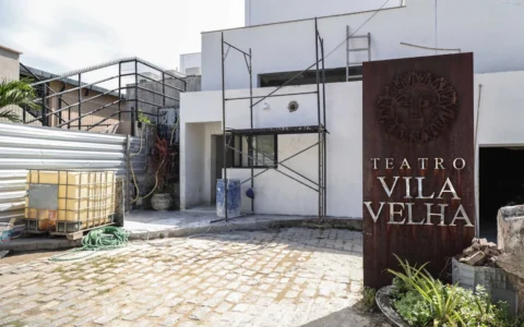 Imagem do post Teatro Vila Velha tem data para reinauguração; 82% da obra está concluída