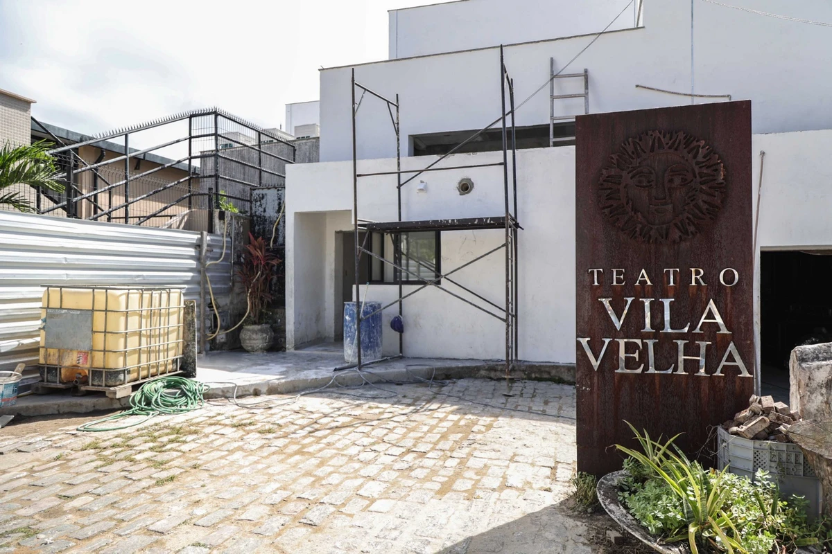 Teatro Vila Velha tem data para reinauguração; 82% da obra está concluída