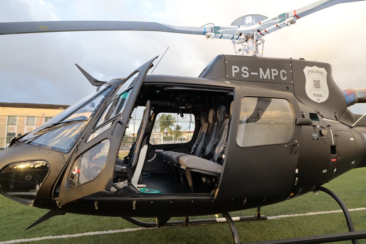 Polícia Civil da Bahia recebe primeira aeronave própria e amplia atuação em todo o estado