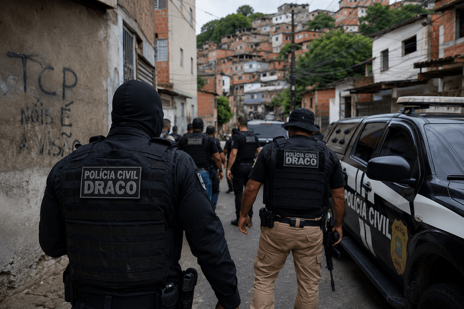 Operação mira integrantes do TCP suspeitos de extorquir comerciantes e expulsar moradores