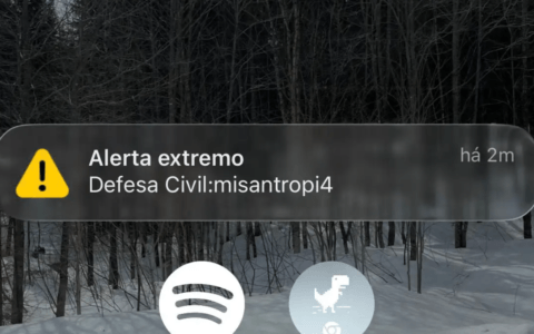 Imagem do post Celulares tocaram com ‘Alerta Extremo’ durante a madrugada; saiba o que aconteceu