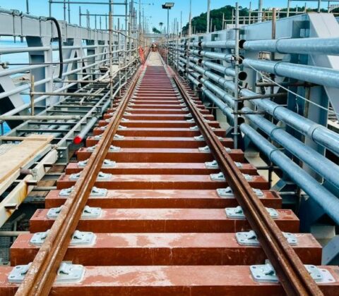 Imagem do post Primeiros trilhos do VLT Salvador são instalados na Ponte São João