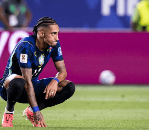 Imagem do post Lesão tira Raphinha do próximo jogo do Brasil na Copa; veja situação