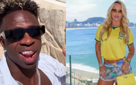 Imagem do post Virginia é alvo de xingamentos no Maracanã; Vini Jr. sai em defesa dela