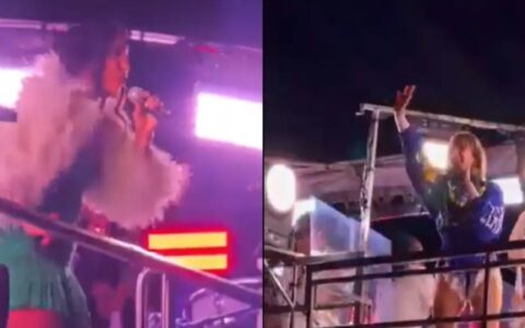 Imagem do post VÍDEO: Ivete Sangalo e Cláudia Leitte se cumprimentam durante show e fãs disparam: “Paz selada”