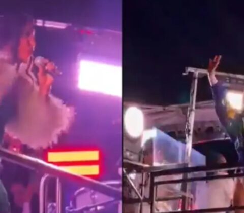 Imagem do post VÍDEO: Ivete Sangalo e Cláudia Leitte se cumprimentam durante show e fãs disparam: “Paz selada”