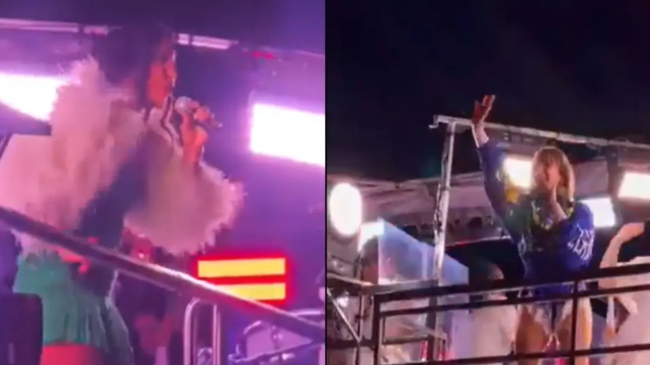 VÍDEO: Ivete Sangalo e Cláudia Leitte se cumprimentam durante show e fãs disparam: “Paz selada”