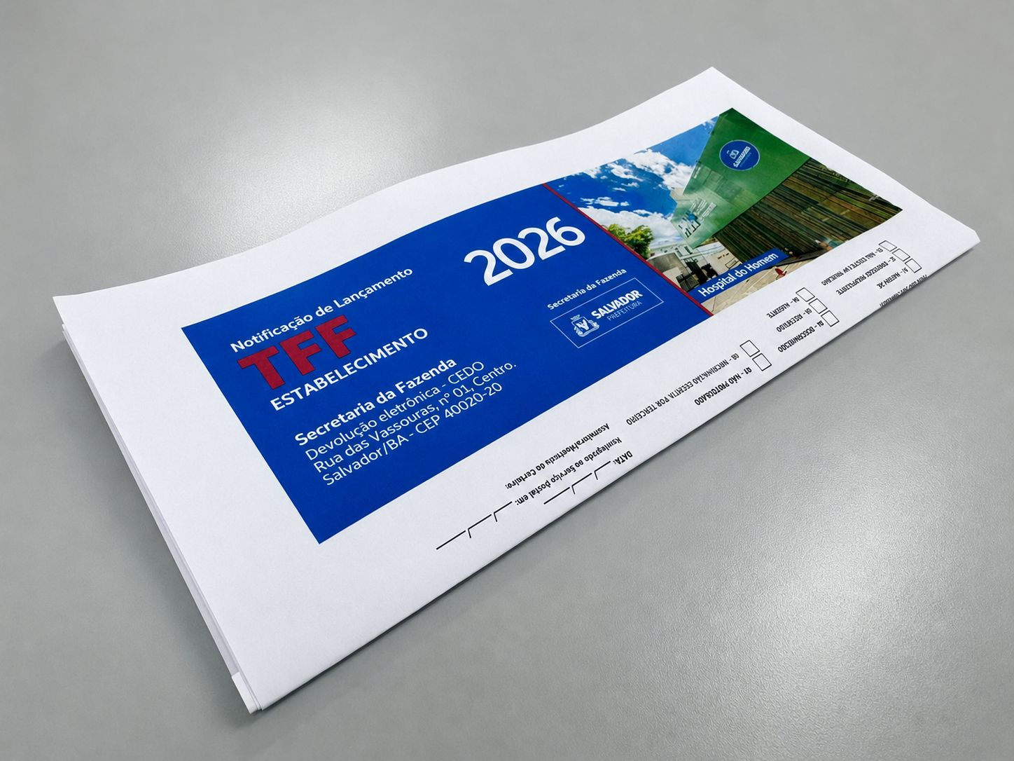 Boletos da TFF e do ISS Autônomo 2026 já estão disponíveis para emissão