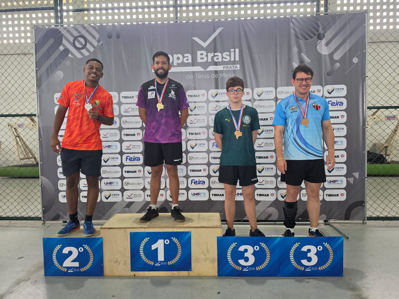 Imagem do post Bahia domina Copa Brasil de Tênis de Mesa e conquista 61 medalhas em Feira de Santana