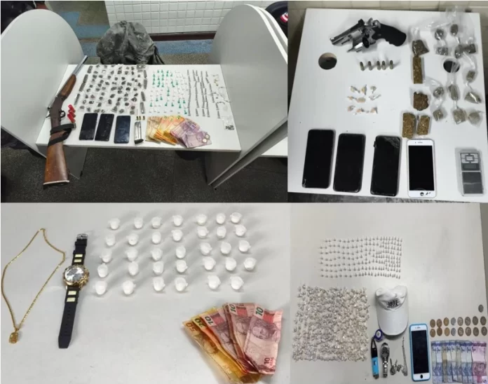 BPATAMO intensifica combate ao tráfico e apreende armas, drogas e prende suspeitos em Salvador e RMS