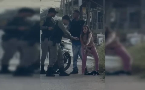 Imagem do post Mulher é flagrada com pistola escondida nas partes íntimas e confusão marca abordagem policial