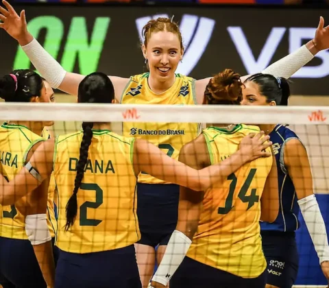 Imagem do post Brasil vence Bélgica e mantém invencibilidade na Liga Mundial de Vôlei Feminino