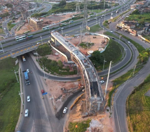 Imagem do post Obras do VLT vão mudar trânsito na BR-324 durante três dias; veja o que muda