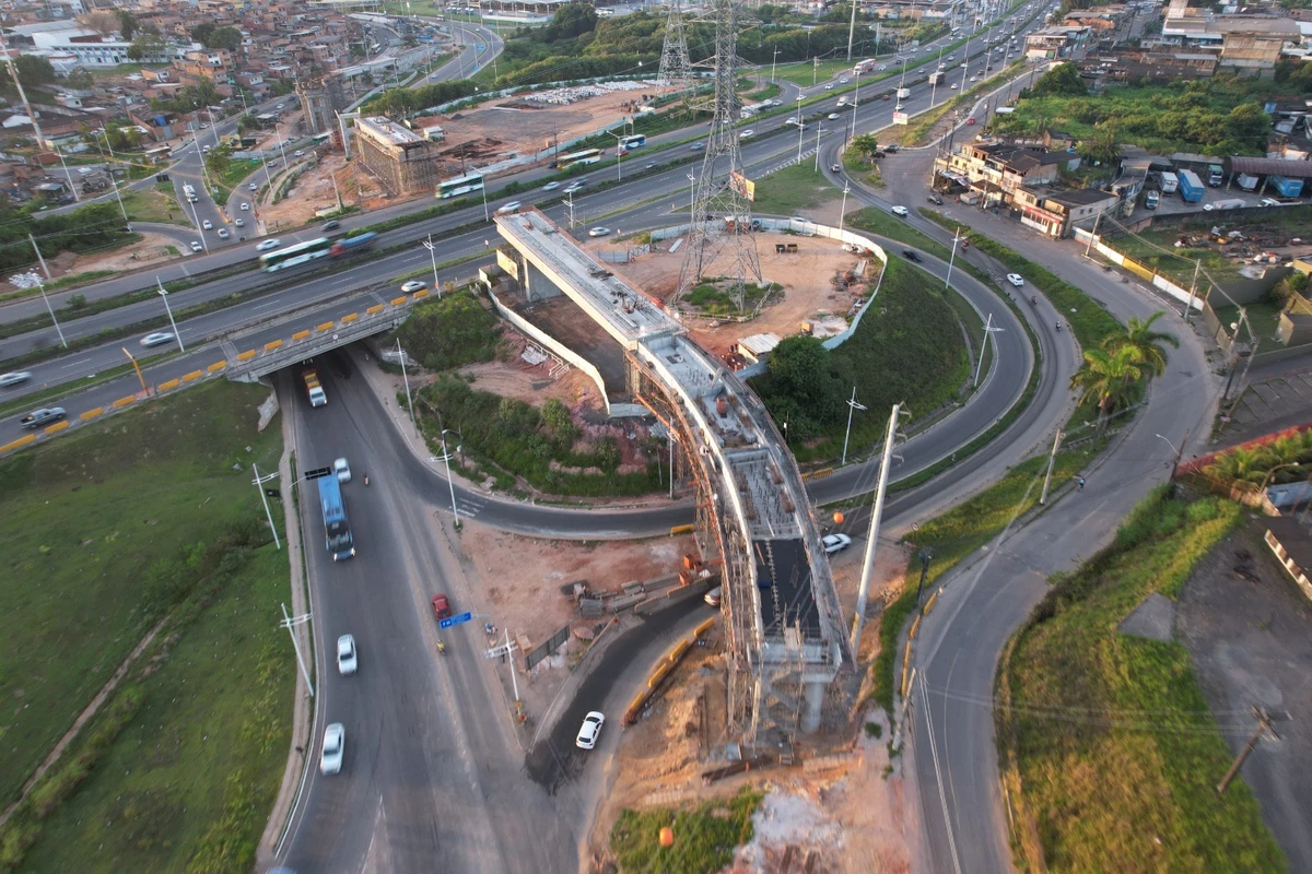 Obras do VLT vão mudar trânsito na BR-324 durante três dias; veja o que muda