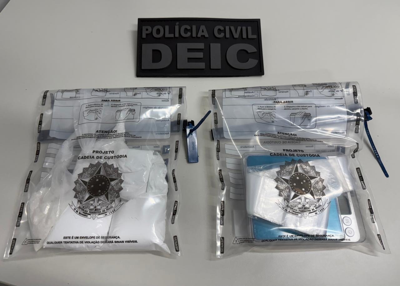 Polícia Civil prende homem em flagrante por tráfico de drogas