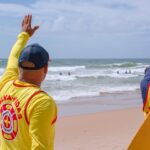 Alerta em Lauro de Freitas: Mar agitado e ondas de até 3 metros acendem aviso nas praias