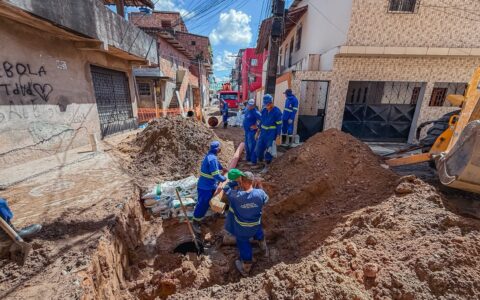 Imagem do post Lauro de Freitas: obras de microdrenagem em Vida Nova chegam a 50% de execução