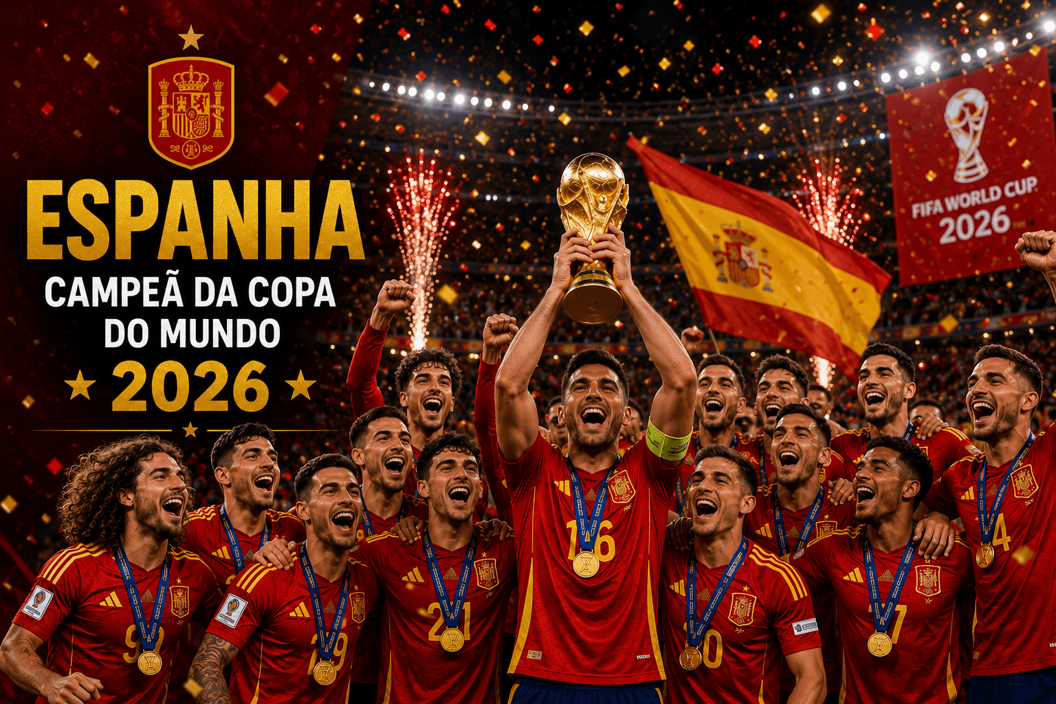 Espanha conquista o bicampeonato da Copa do Mundo 2026