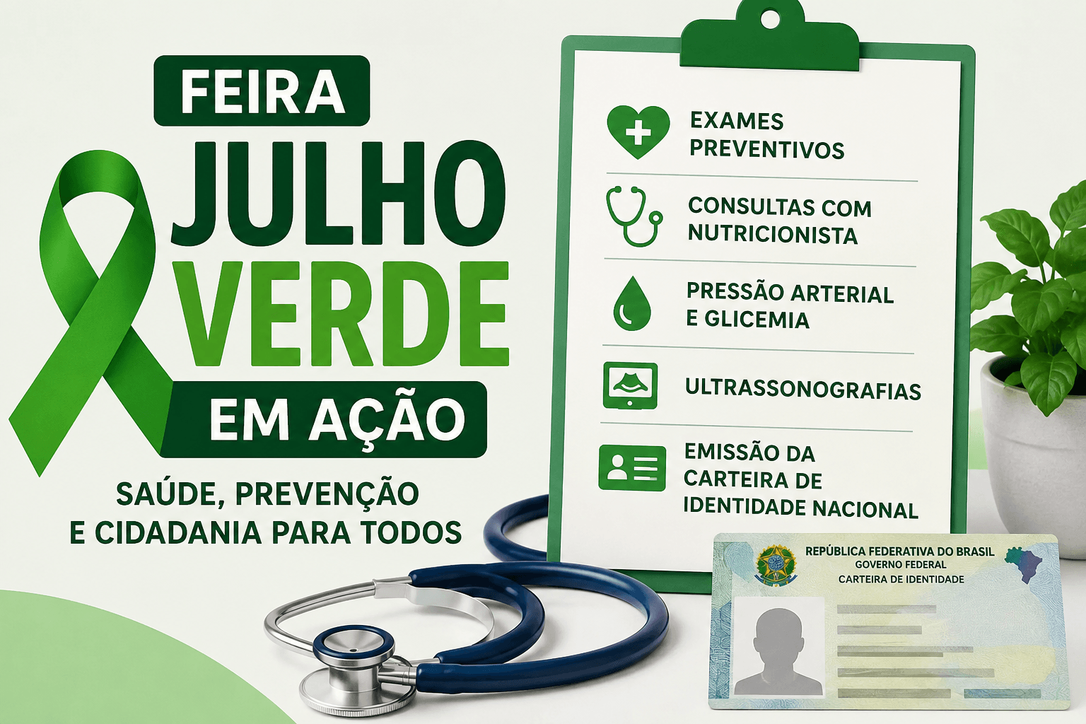 Feira Julho Verde em Ação disponibiliza serviços de saúde neste domingo em Salvador