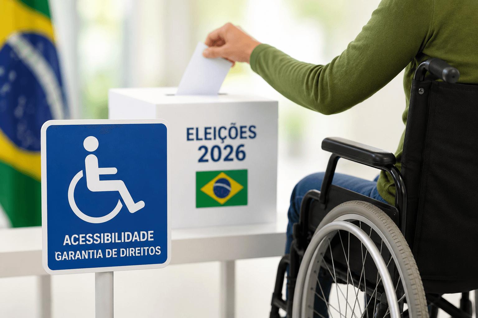 Eleições 2026 terão número recorde de eleitores com deficiência; veja como solicitar seção acessível