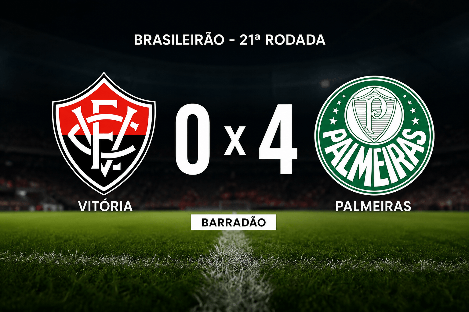 Com direito a polêmica, Vitória tem dois expulsos e é goleado pelo Palmeiras no Barradão