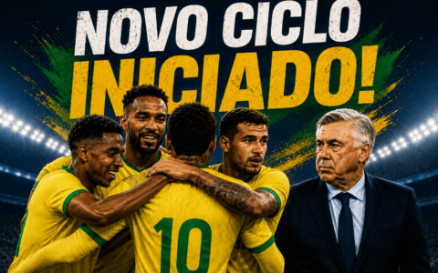 Imagem do post Ancelotti inicia novo ciclo da Seleção com três amistosos; veja adversários e datas