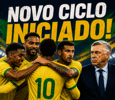 Imagem do post Ancelotti inicia novo ciclo da Seleção com três amistosos; veja adversários e datas
