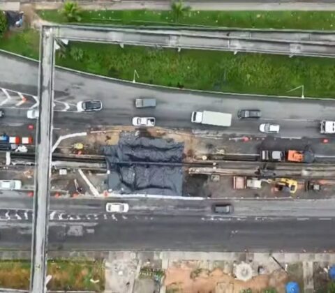 Imagem do post Aberto há uma semana, DNIT decreta situação de emergência após cratera na BR-324