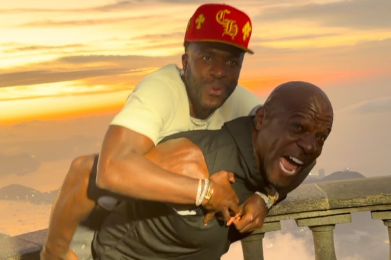 Vini Jr. e Terry Crews se encontram no Cristo Redentor: “Uma amizade que vai durar para sempre”
