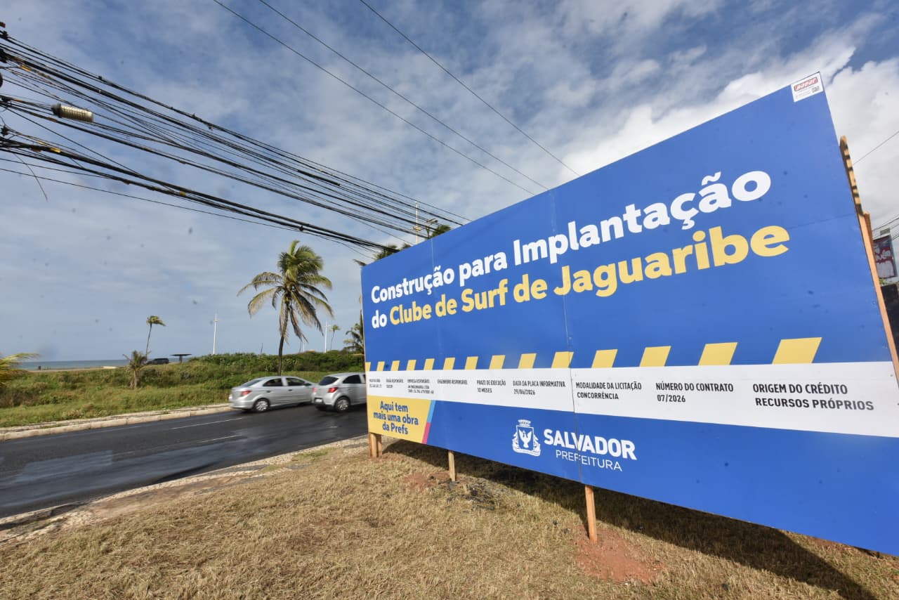 Prefeitura de Salvador inicia construção do Clube de Surf de Jaguaribe