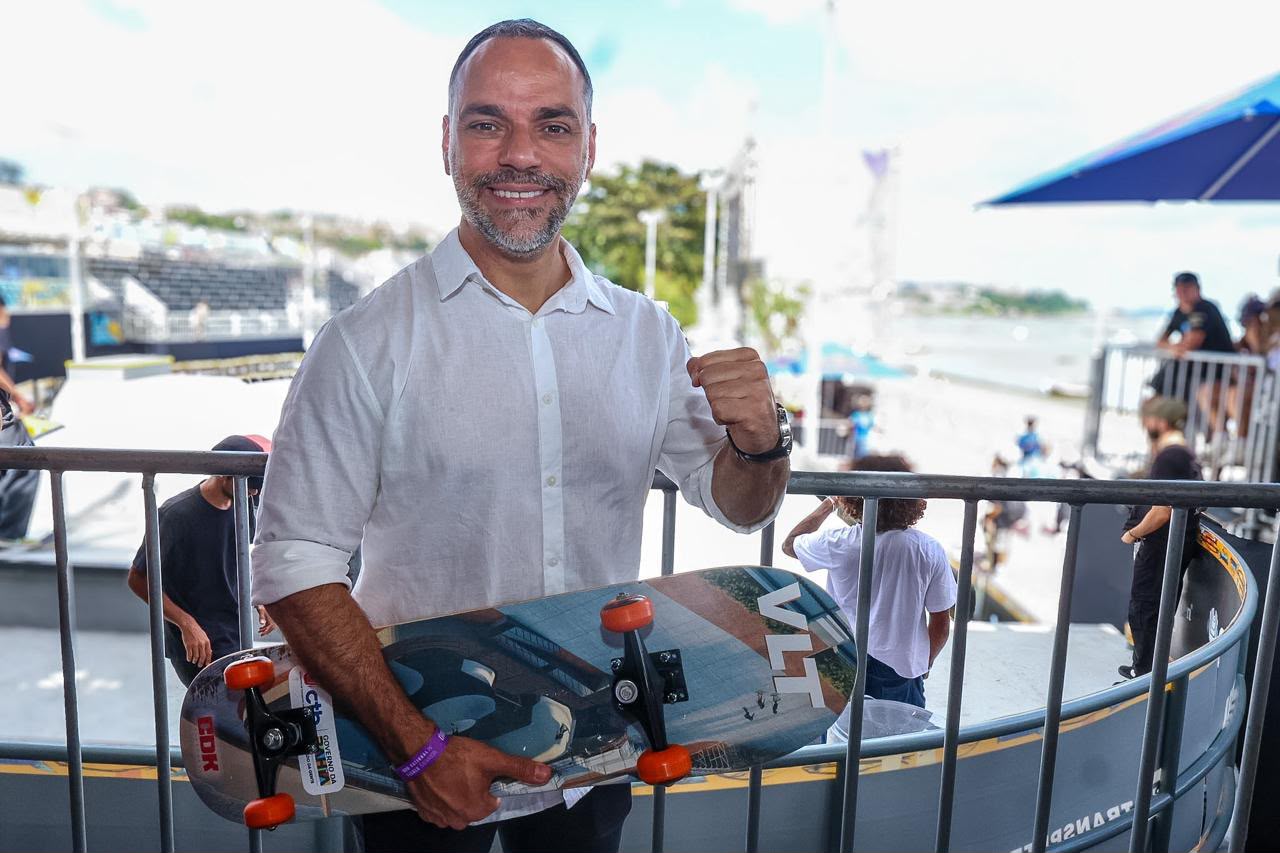 Augusto celebra inauguração do Skatepark do Subúrbio, primeiro do Brasil com certificação da World Skat