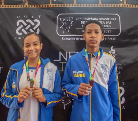 Imagem do post Estudantes de Lauro de Freitas conquistam medalhas de bronze na Olimpíada Brasileira de Matemática