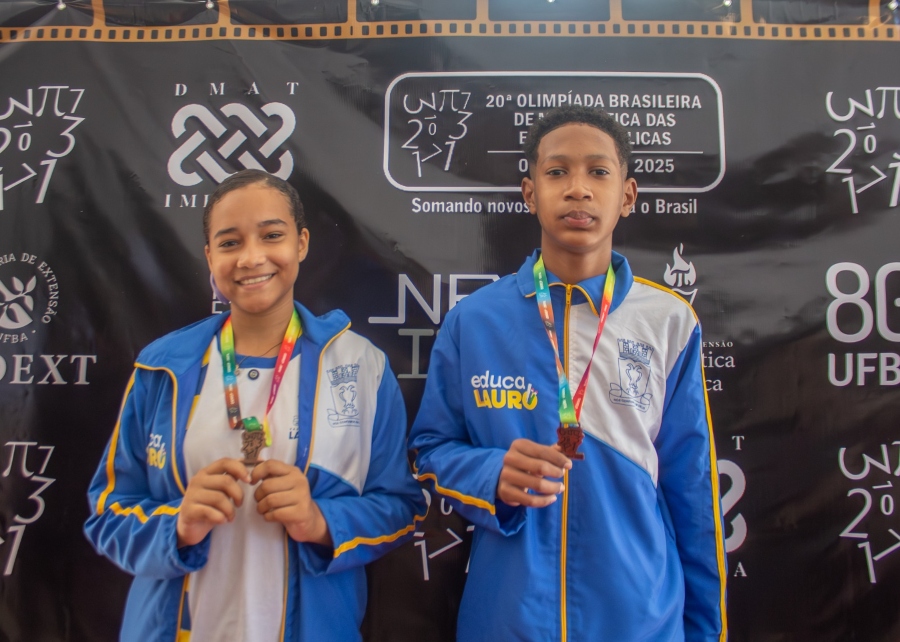Estudantes de Lauro de Freitas conquistam medalhas de bronze na Olimpíada Brasileira de Matemática