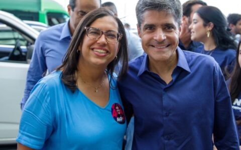Imagem do post “O sentimento é de mudança e esperança”, diz Ana Paula Matos em convenção que oficializa candidatura de ACM Neto
