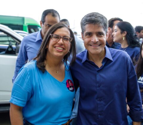 Imagem do post “O sentimento é de mudança e esperança”, diz Ana Paula Matos em convenção que oficializa candidatura de ACM Neto