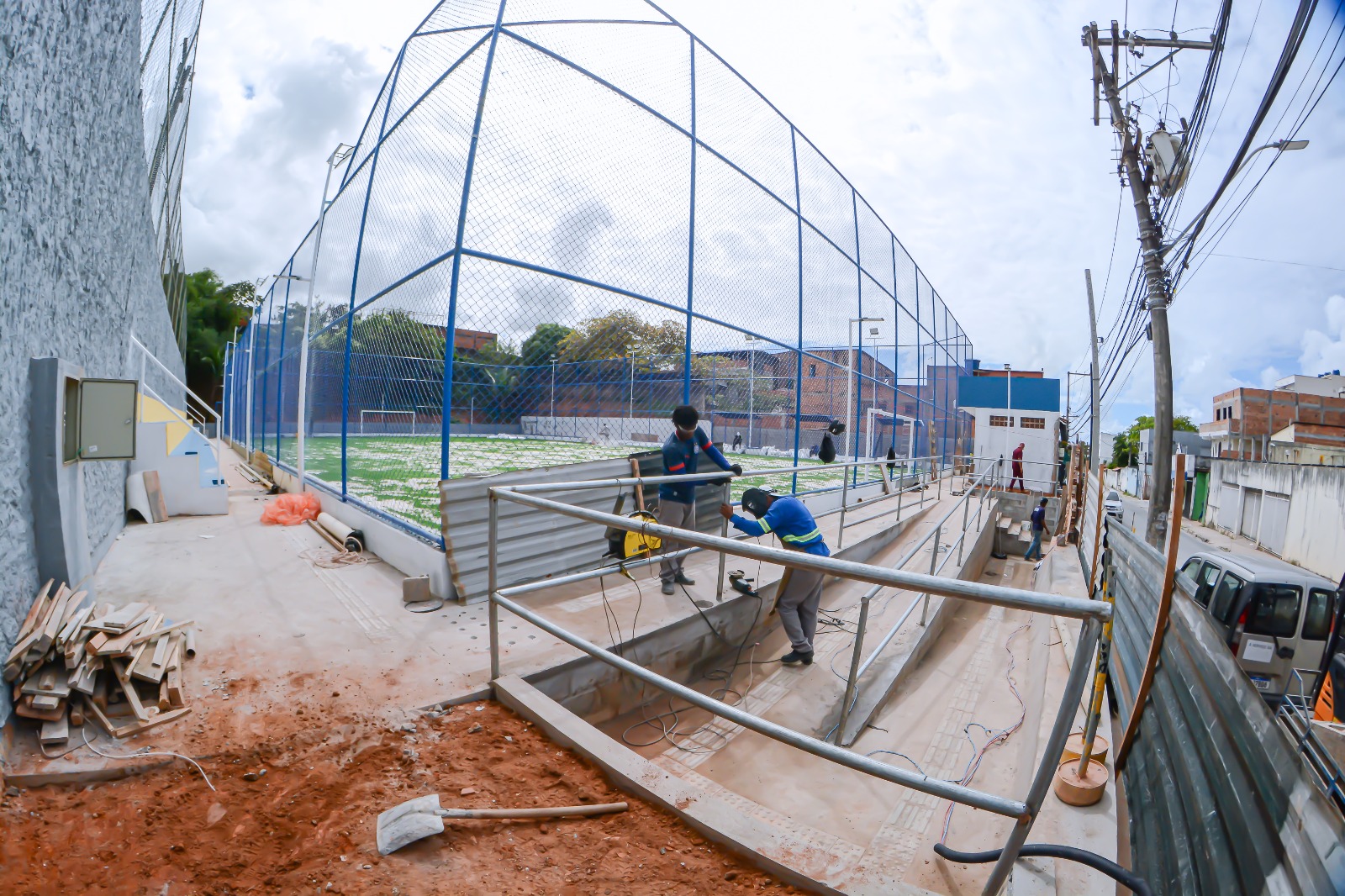 Obras de requalificação do Campo do Vietnã atingem 95% de execução em Lauro de Freitas