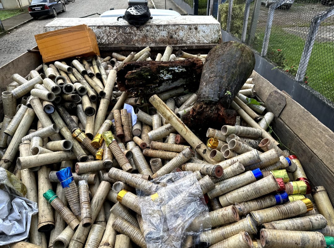 Mais de três toneladas de artefatos explosivos são incinerados em Cruz das Almas