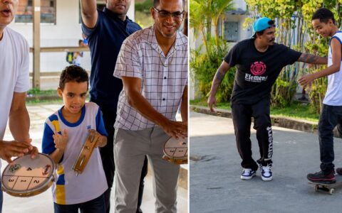 Imagem do post Escolas de Lauro de Freitas ganham aulas de skate e pandeiro; iniciativa amplia educação integral