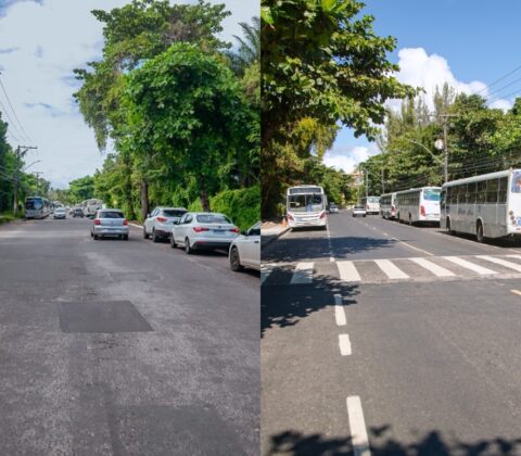 Imagem do post Lauro de Freitas: rua Tramandaí recebe nova roupagem após requalificação; veja antes e depois